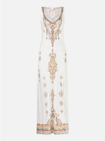 Camilla Bias Cut Tank Dress Ottoman Dynasty